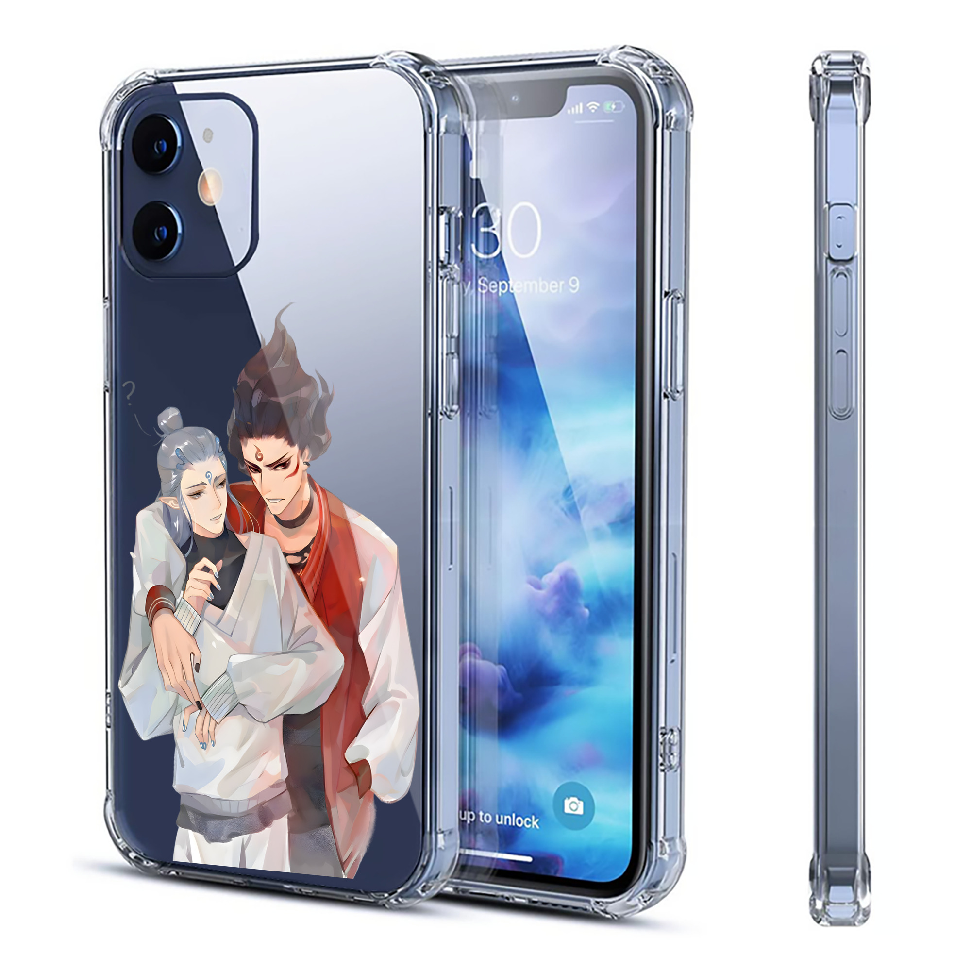 （画像用） Ne Zha 2 ナタ 魔童の大暴れ 【iPhone 12シリーズ対応】透明スマホケース（クリアソフトケース）